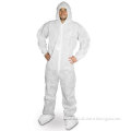 Disposable Non Woven Protective Coverall With Hood 
